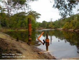 The famous 'Old Iron Bridge' on the Withlacoochee River